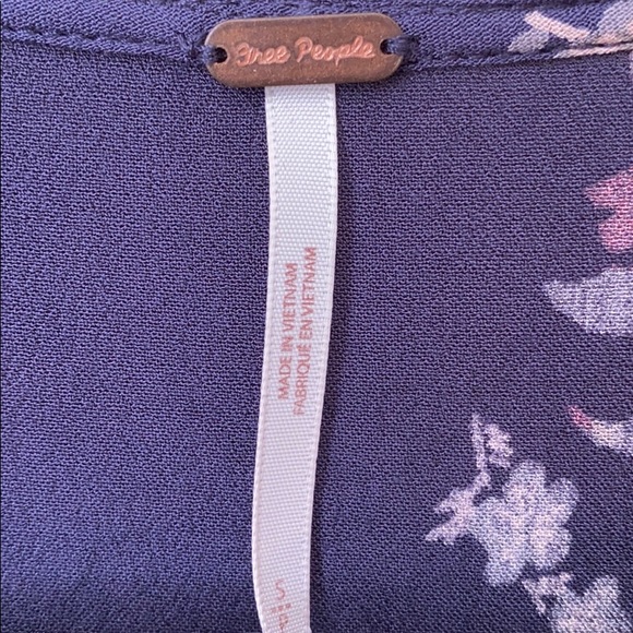 Free People Peasant Button Down Peplum Top… - Picture 2 of 4